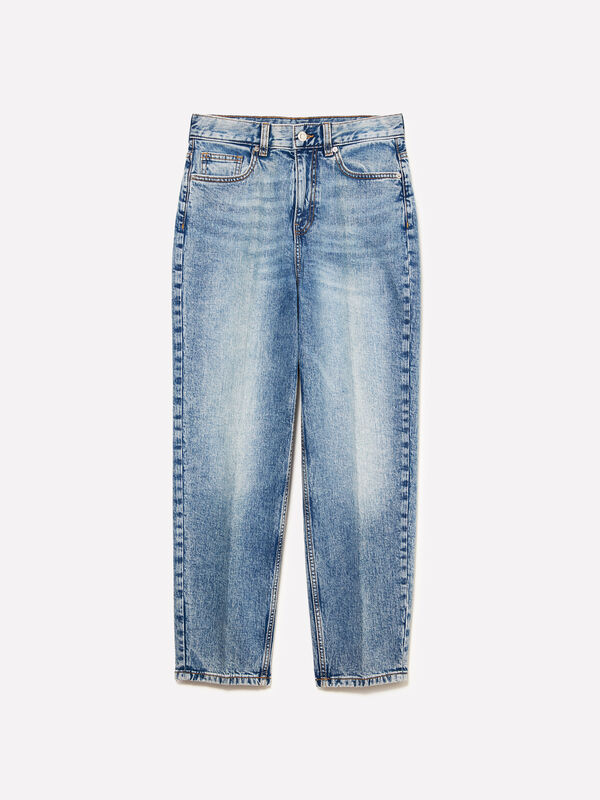 Jeans Style 69 mom fit claro - jeans mom fit e boyfriend para mulher | Sisley