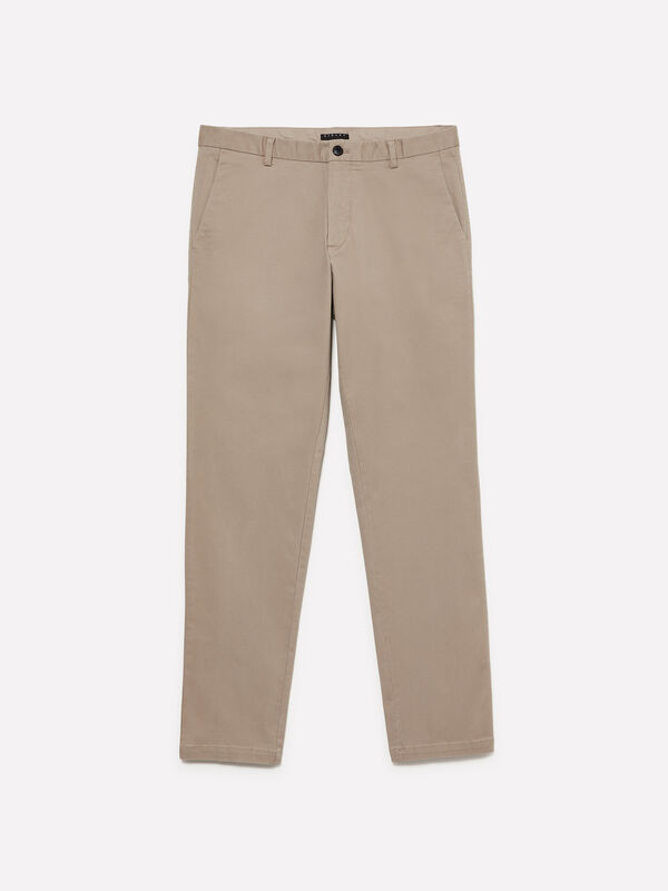 Calças chino tortora - calças chinos para homem | Sisley