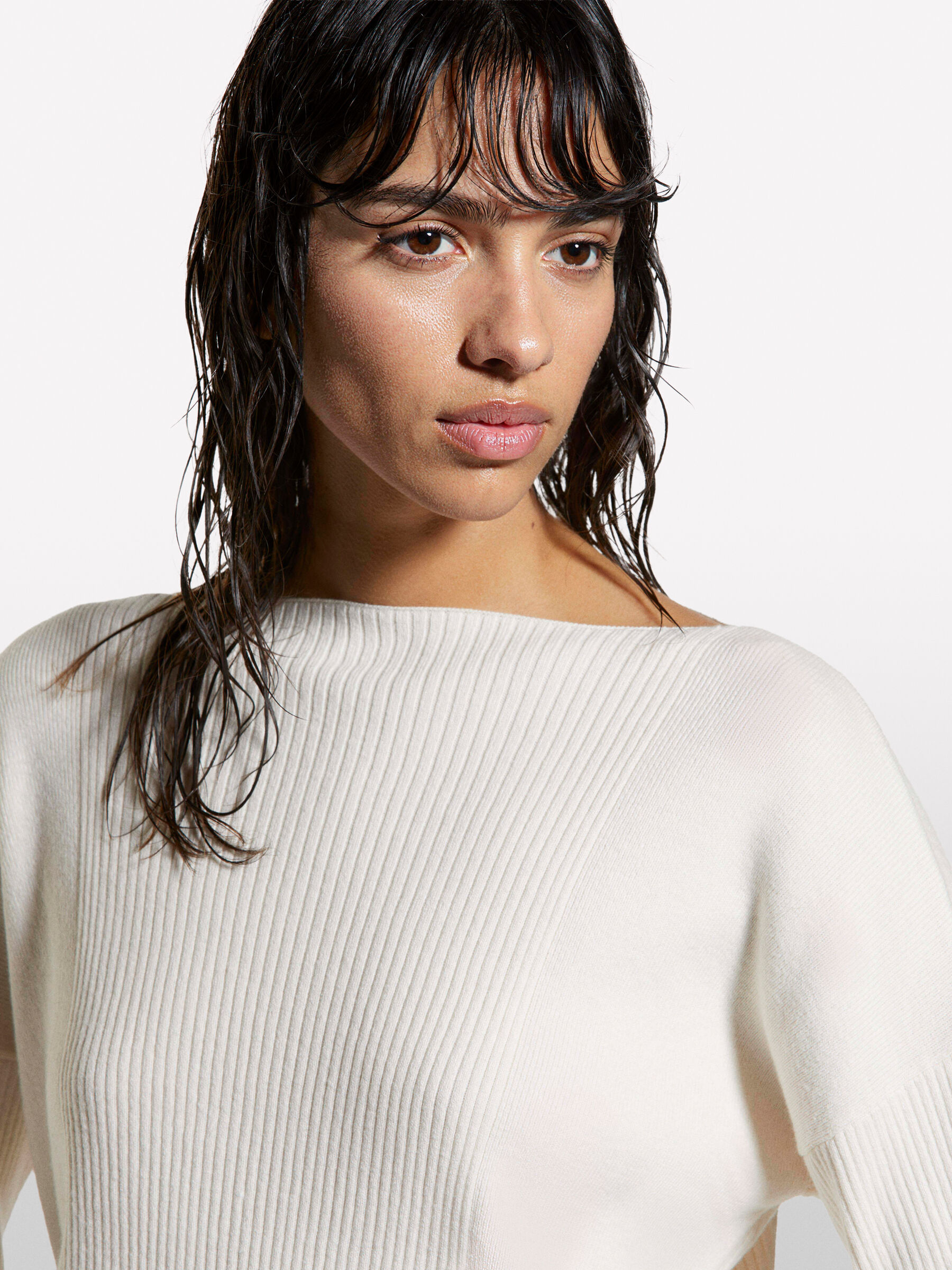 BOAT-NECK SWEAT.L/S Mulher image number null