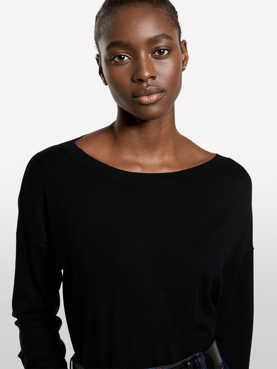 BOAT-NECK SWEAT.L/S Mulher image number null
