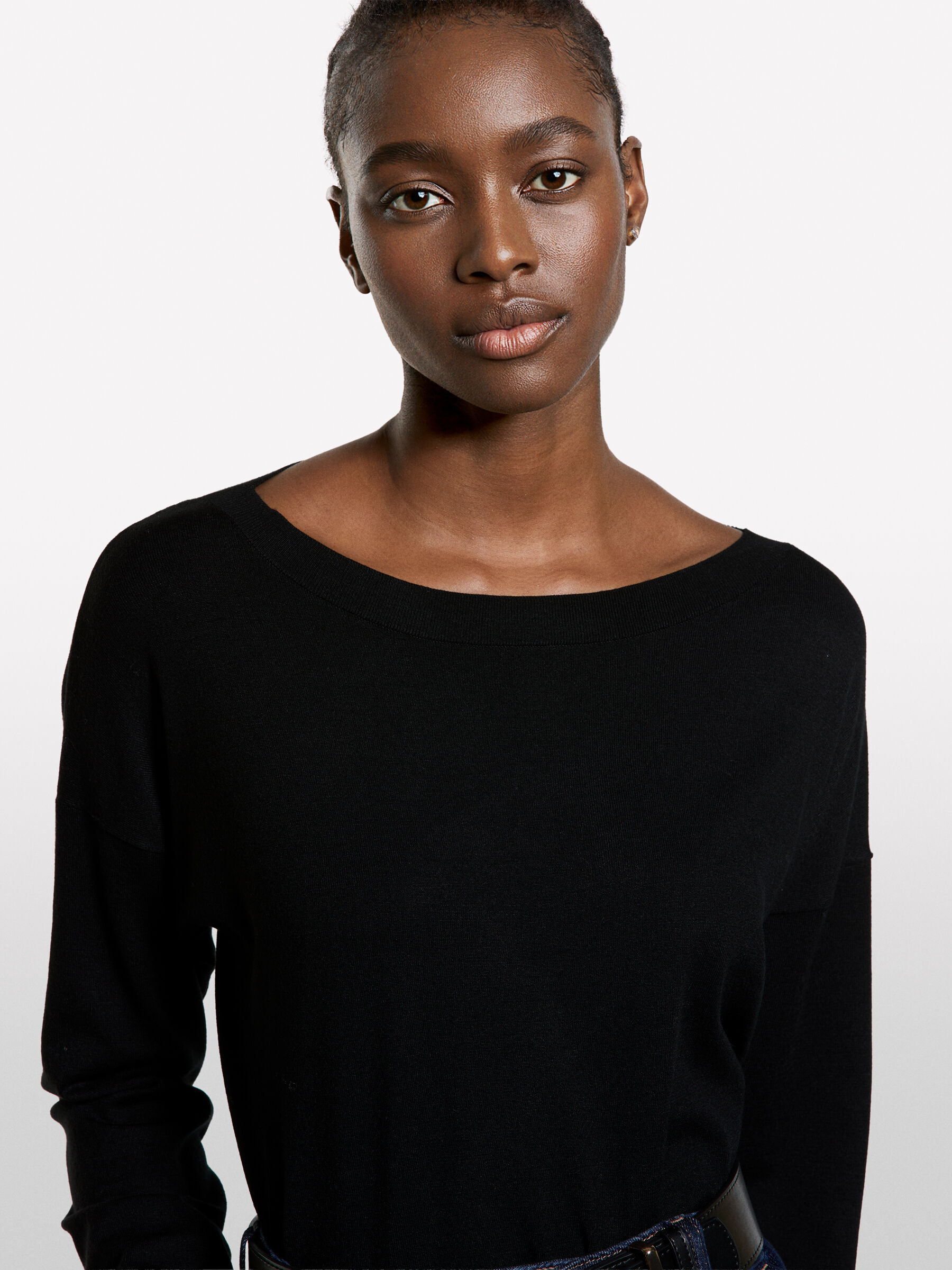 BOAT-NECK SWEAT.L/S Mulher image number null