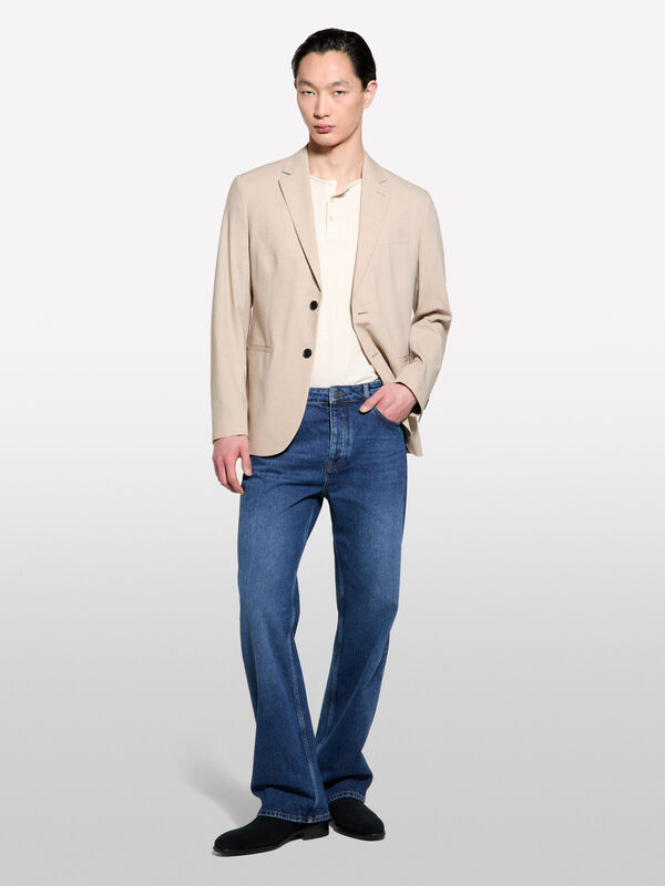 Jeans regular fit azul - jeans regular para homem | Sisley