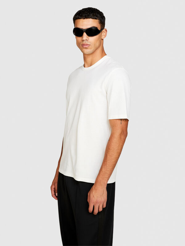 T-shirt de gola redonda