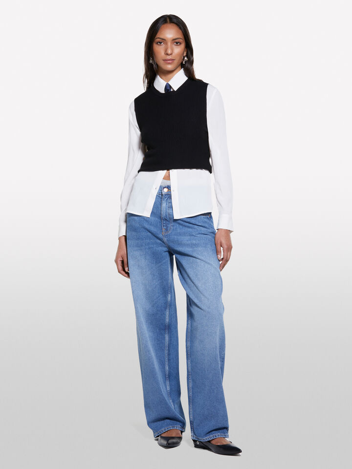 SLEEVELESS SWEATER Mulher