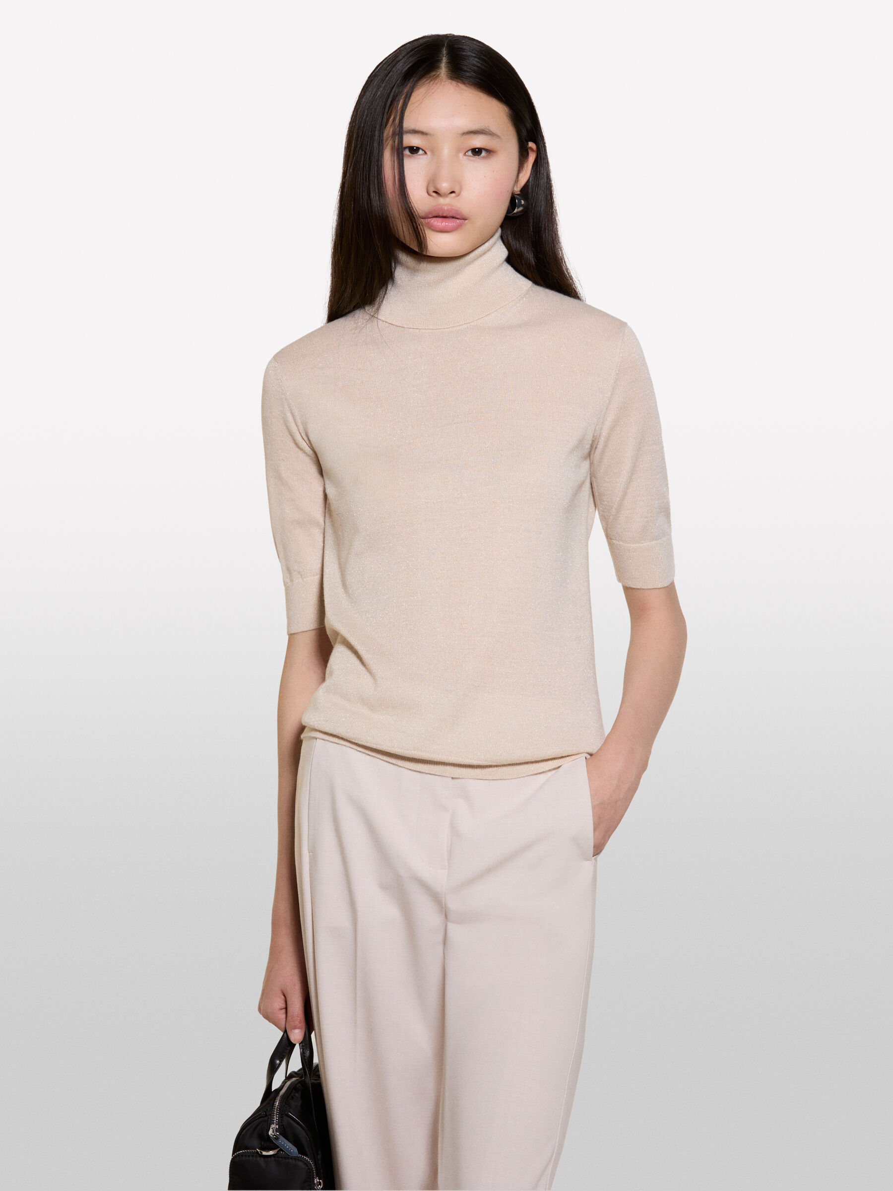 TURTLE NECK SWEATER Mulher image number null