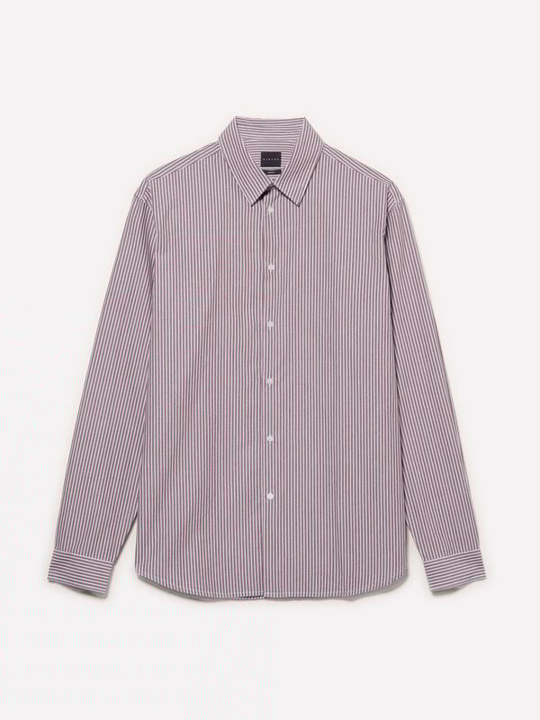 Camisa rosa fio tinto Camisa rosa fio tinto - camisas regular para homem | Sisley