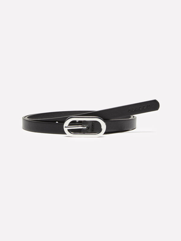 Cinto fino preto - cintos para mulher | Sisley