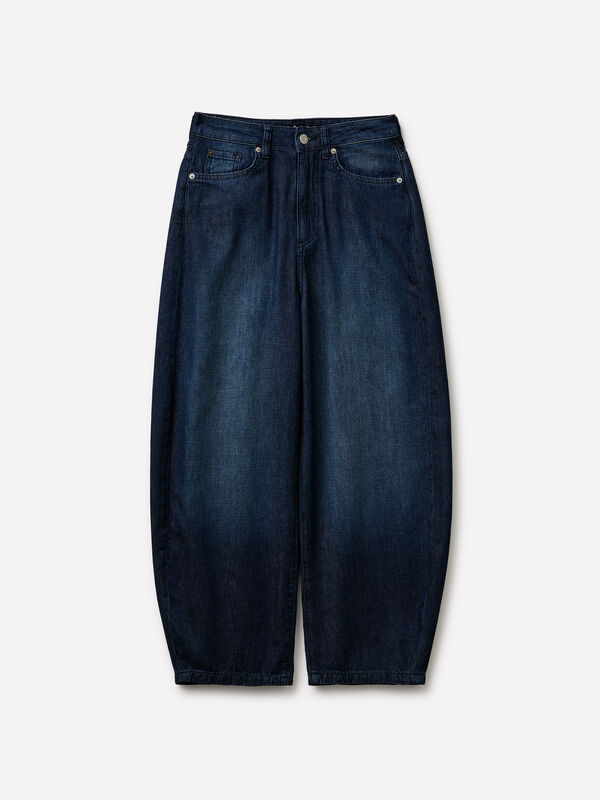 Jeans ballon fit - jeans largos para mulher | Sisley