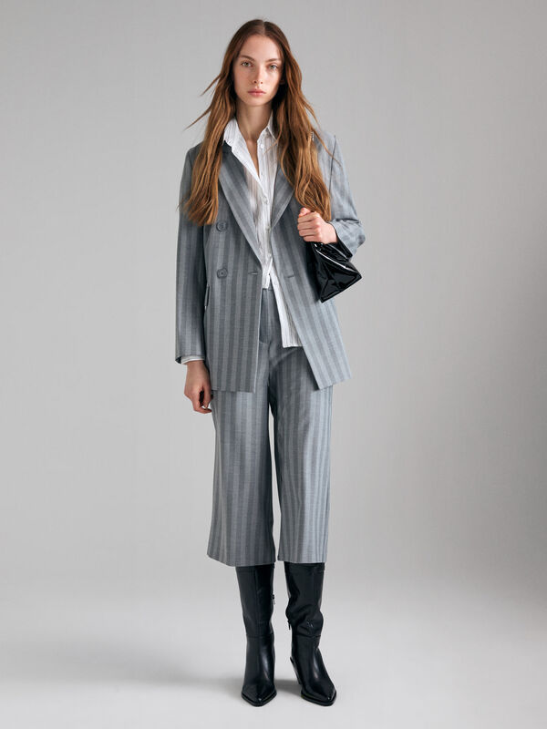 Camisa riscada com fivela - camisas para mulher | Sisley