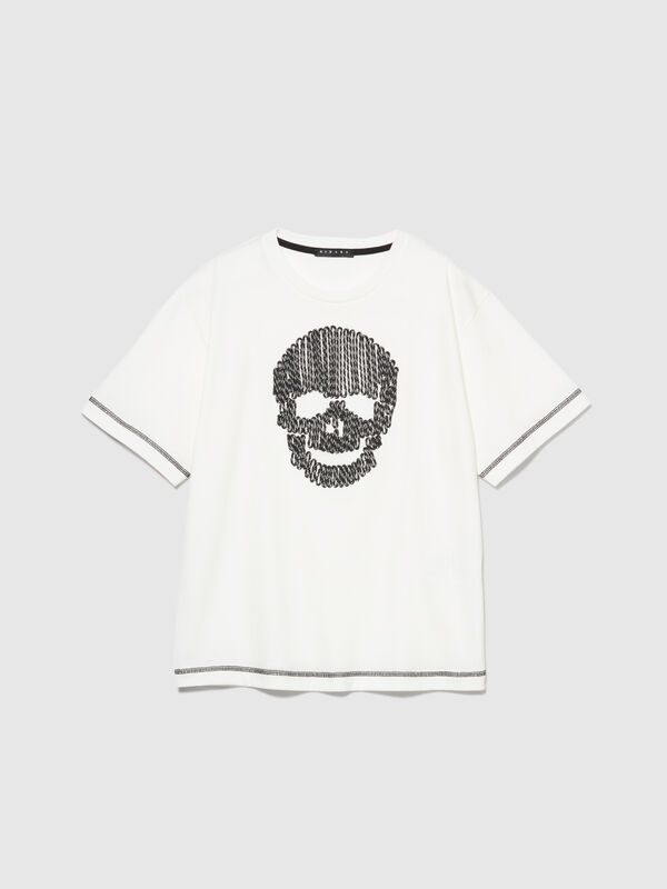 T-shirt com bordado - t-shirt de manga curta para menino | Sisley Young