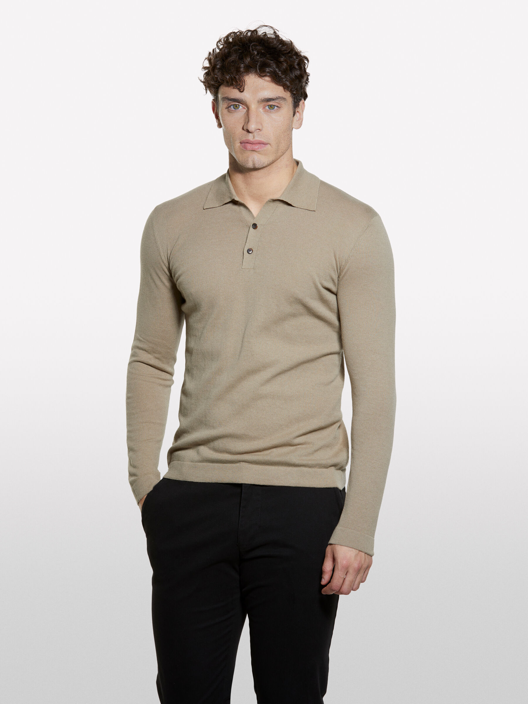L/S POLO SHIRT Homem image number null