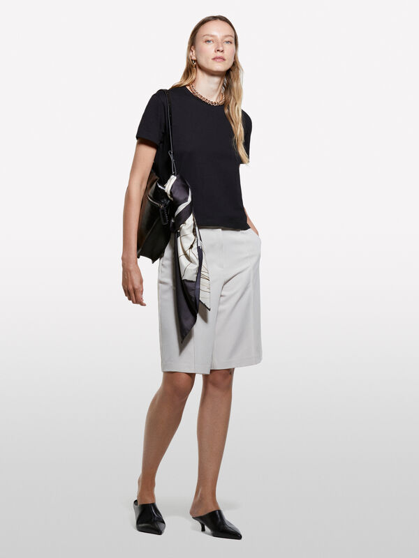T-shirt boxy fit - t-shirt de manga curta para mulher | Sisley