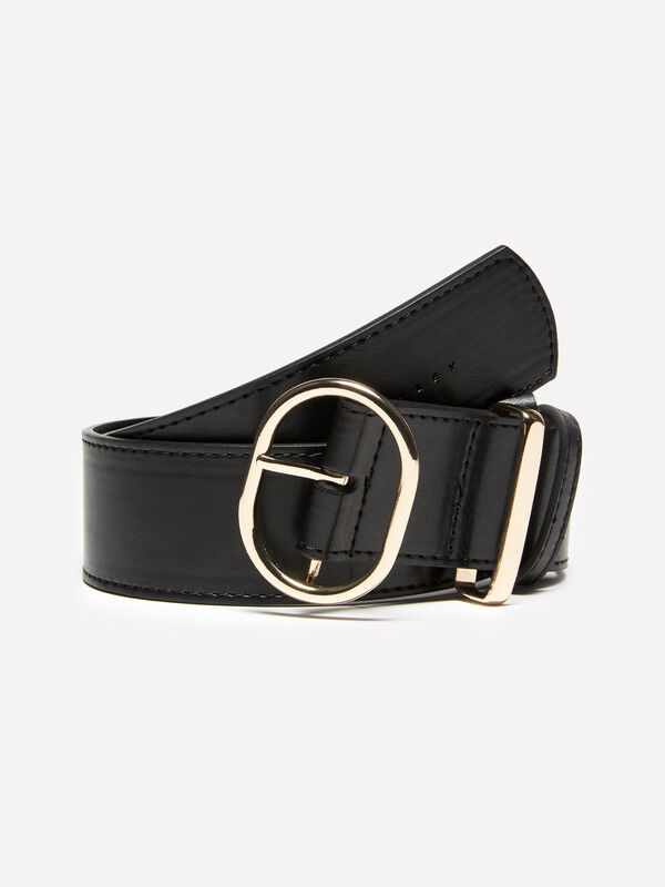 Cinto preto de cintura subida - cintos para mulher | Sisley