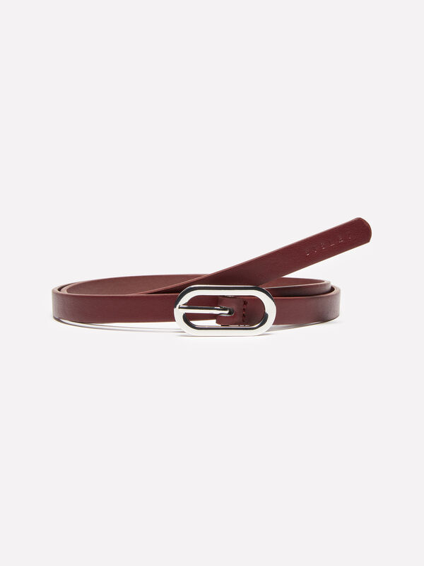 Cinto fino bordô - cintos para mulher | Sisley