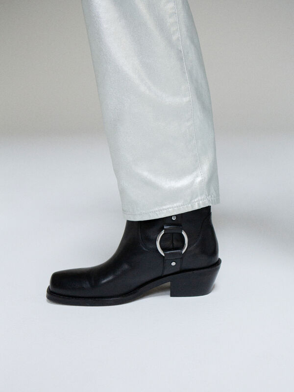Botas com metal ring - botas e botins para mulher | Sisley