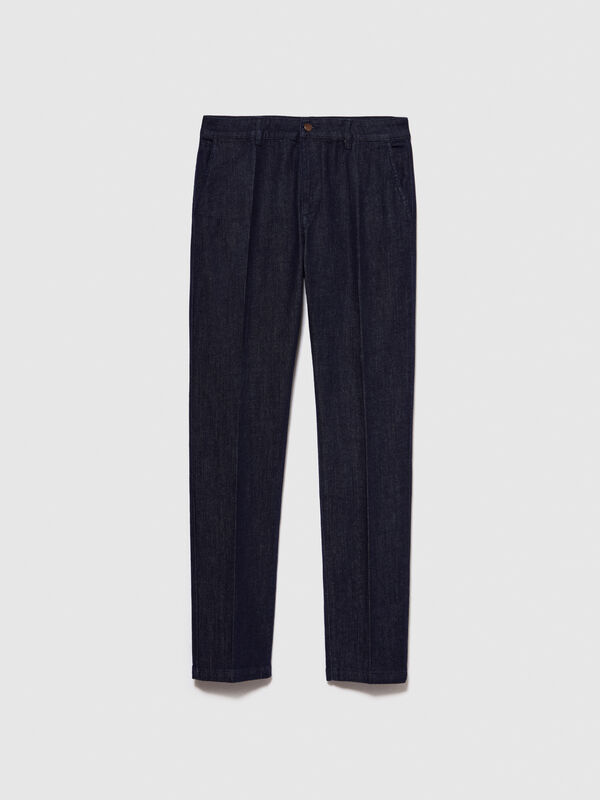 Chinos Baltimora em denim - jeans slim fit para homem | Sisley