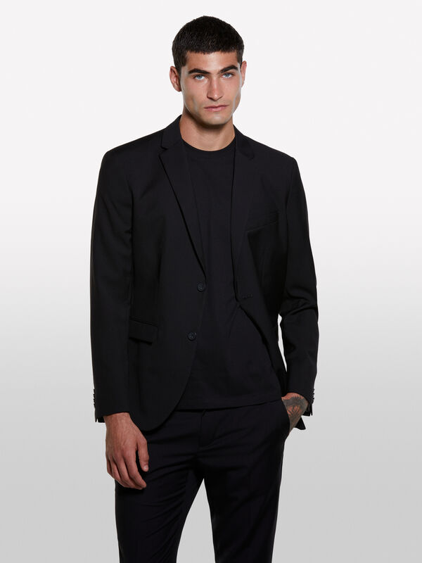 Blazer de alfaiatari preto - blazers para homem | Sisley