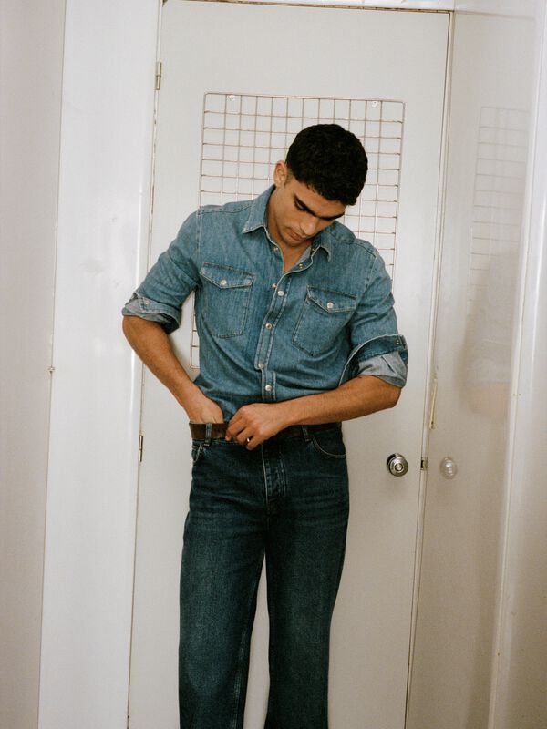 Jeans regular fit azul - jeans regular para homem | Sisley