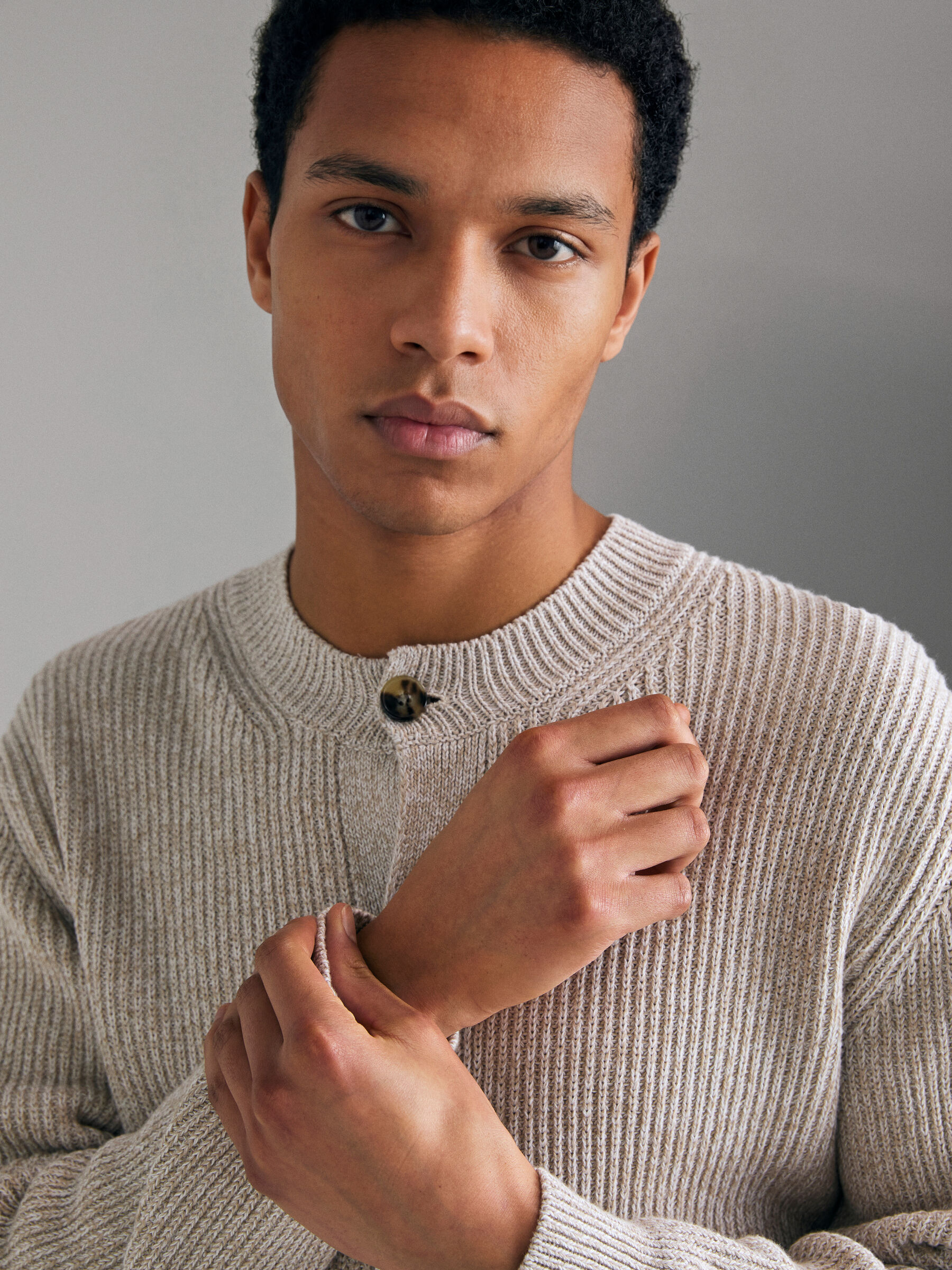 L/S SWEATER Homem image number null