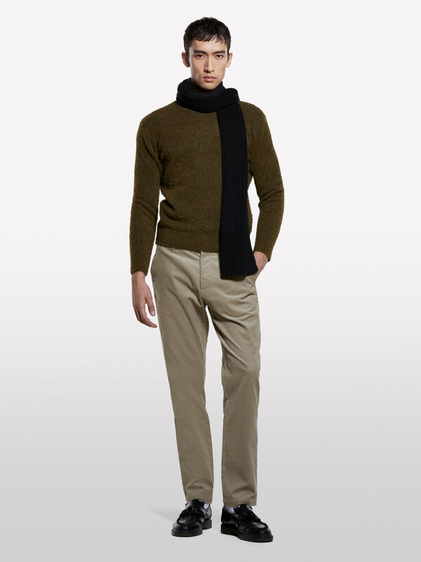 Bouclé sweater - camisolas gola redonda para homem | Sisley