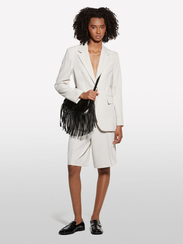 Blazer regular fit bege - blazers para mulher | Sisley