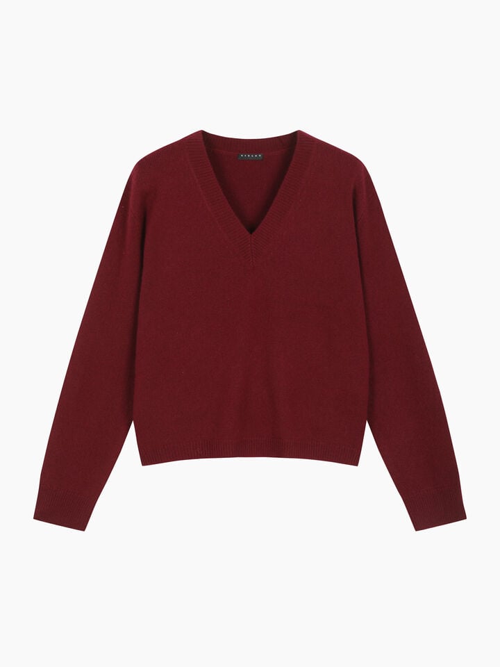 V NECK SWEATER L/S Mulher