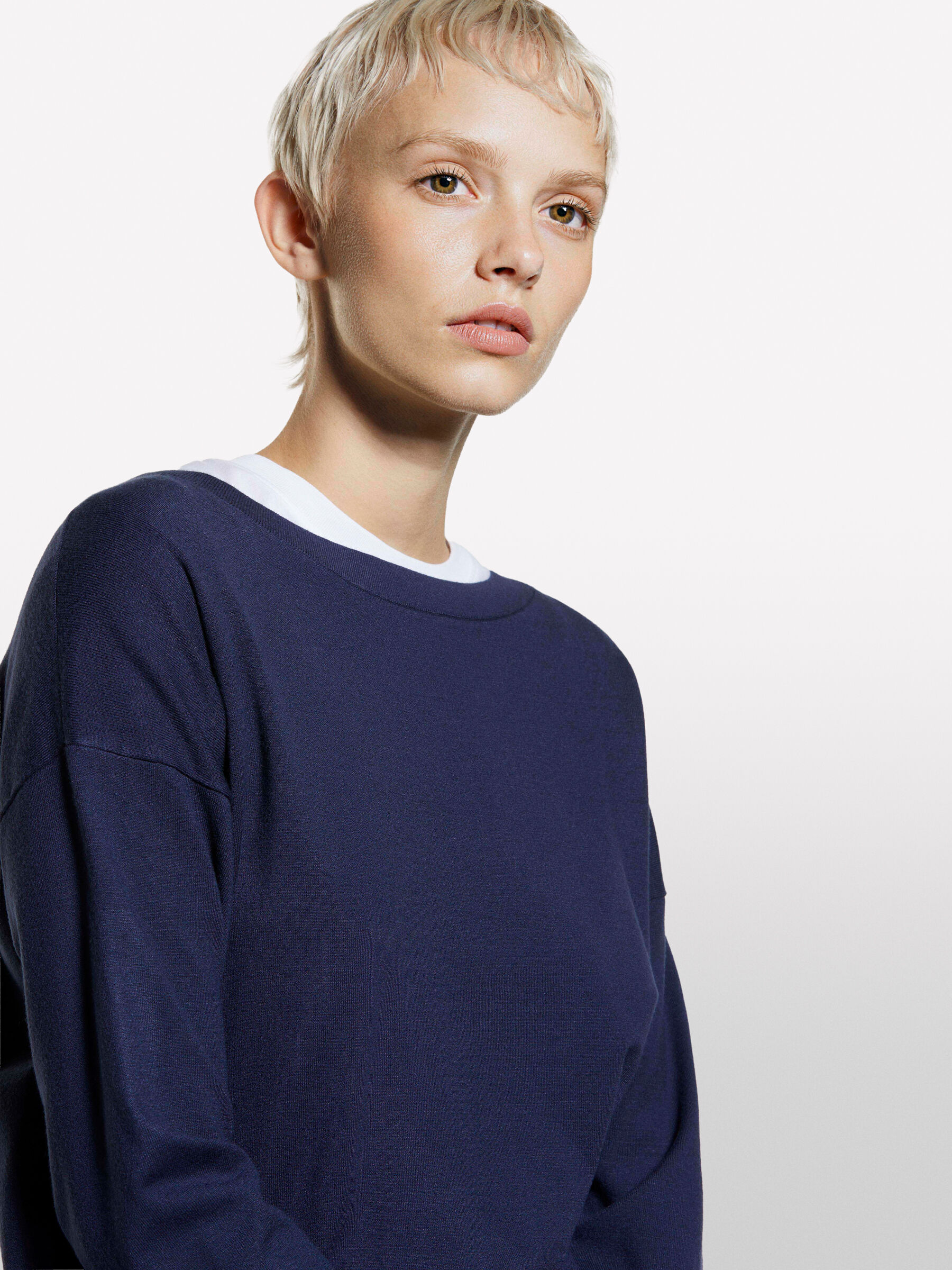 BOAT-NECK SWEAT.L/S Mulher image number null