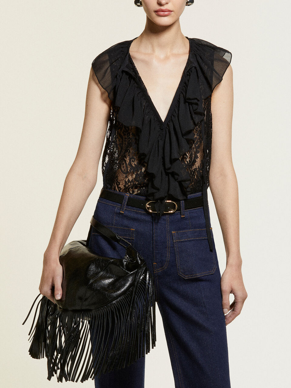 SLEEVELESS SHIRT Mulher image number null