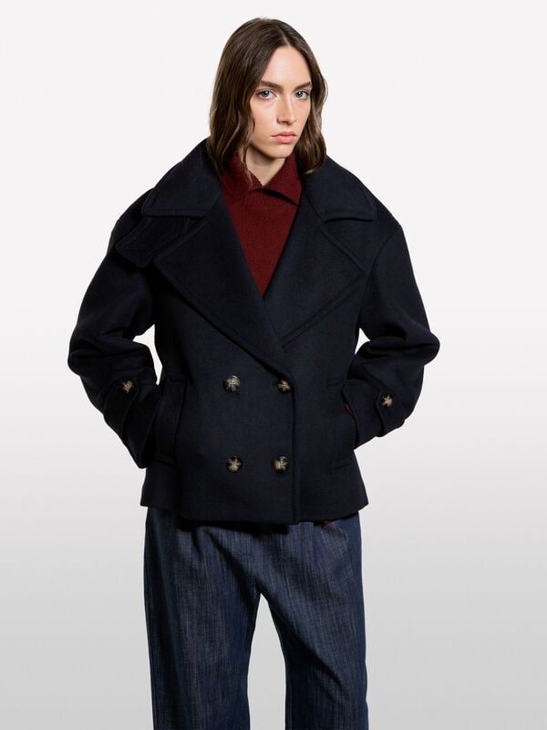Peacoat over fit - sobretudos para mulher | Sisley