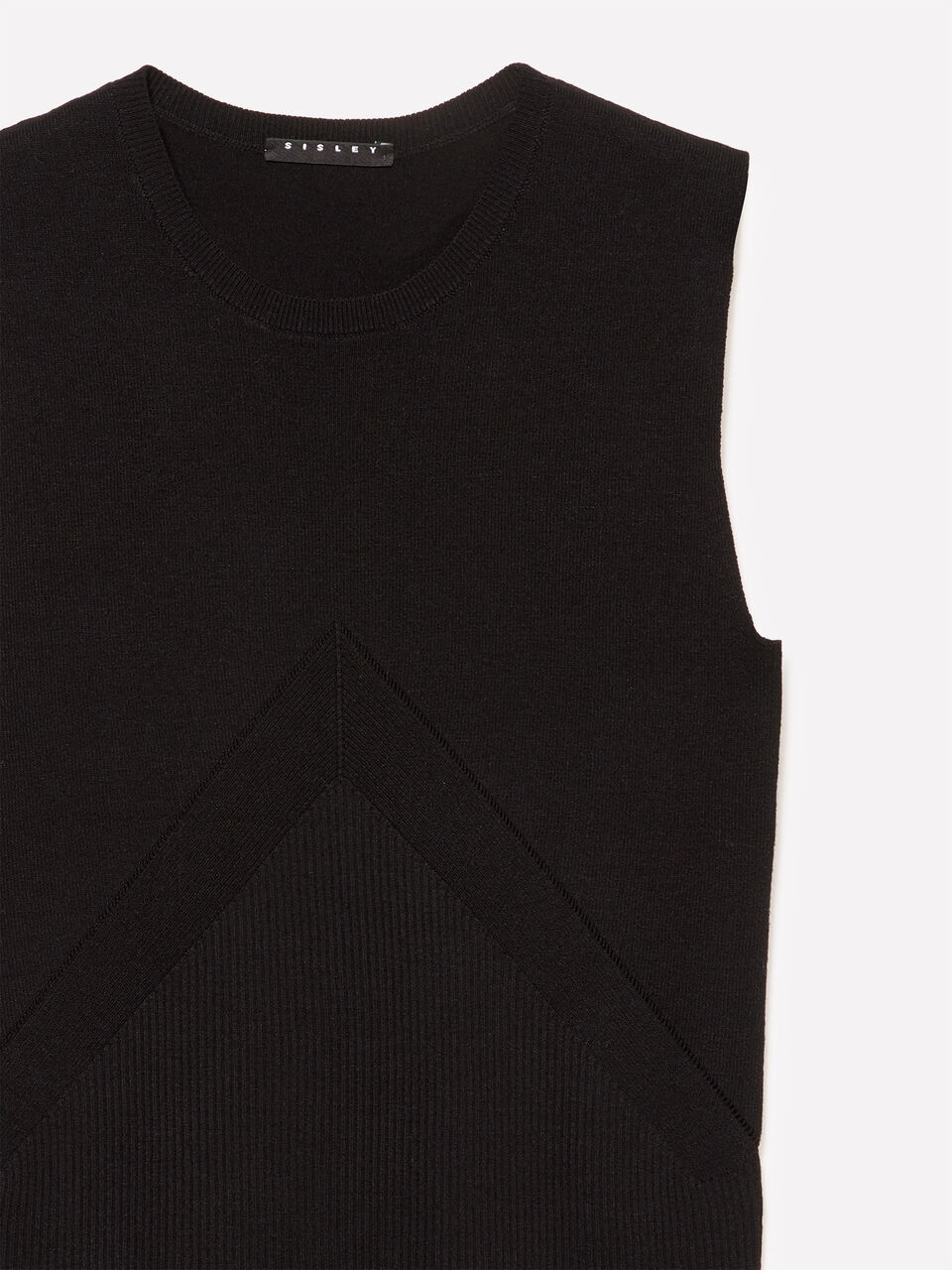 SLEEVELESS SWEATER Mulher image number null