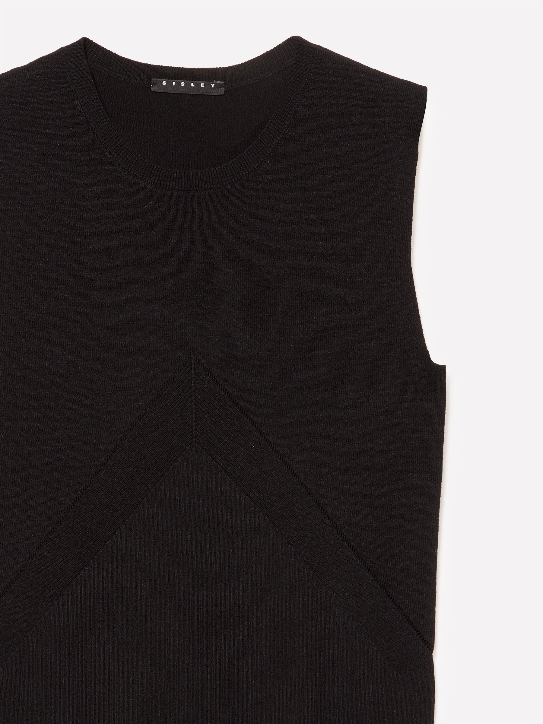 SLEEVELESS SWEATER Mulher image number null