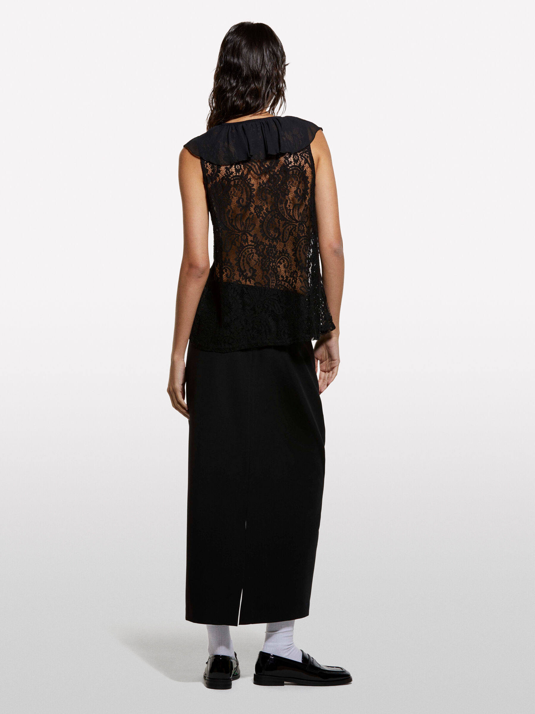 SLEEVELESS SHIRT Mulher image number null