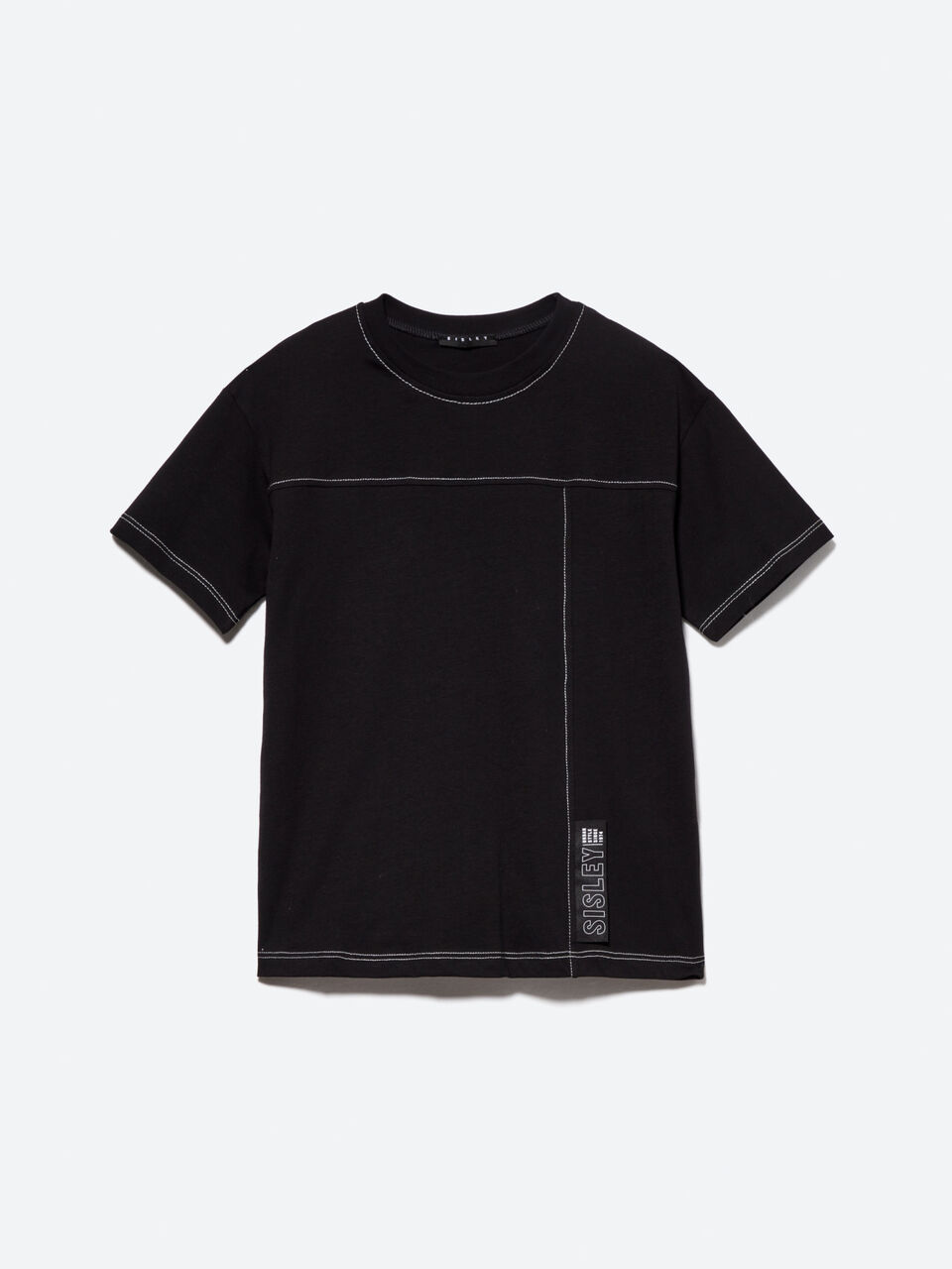 T-shirt com etiqueta log&oacute;tipo Menino image number null