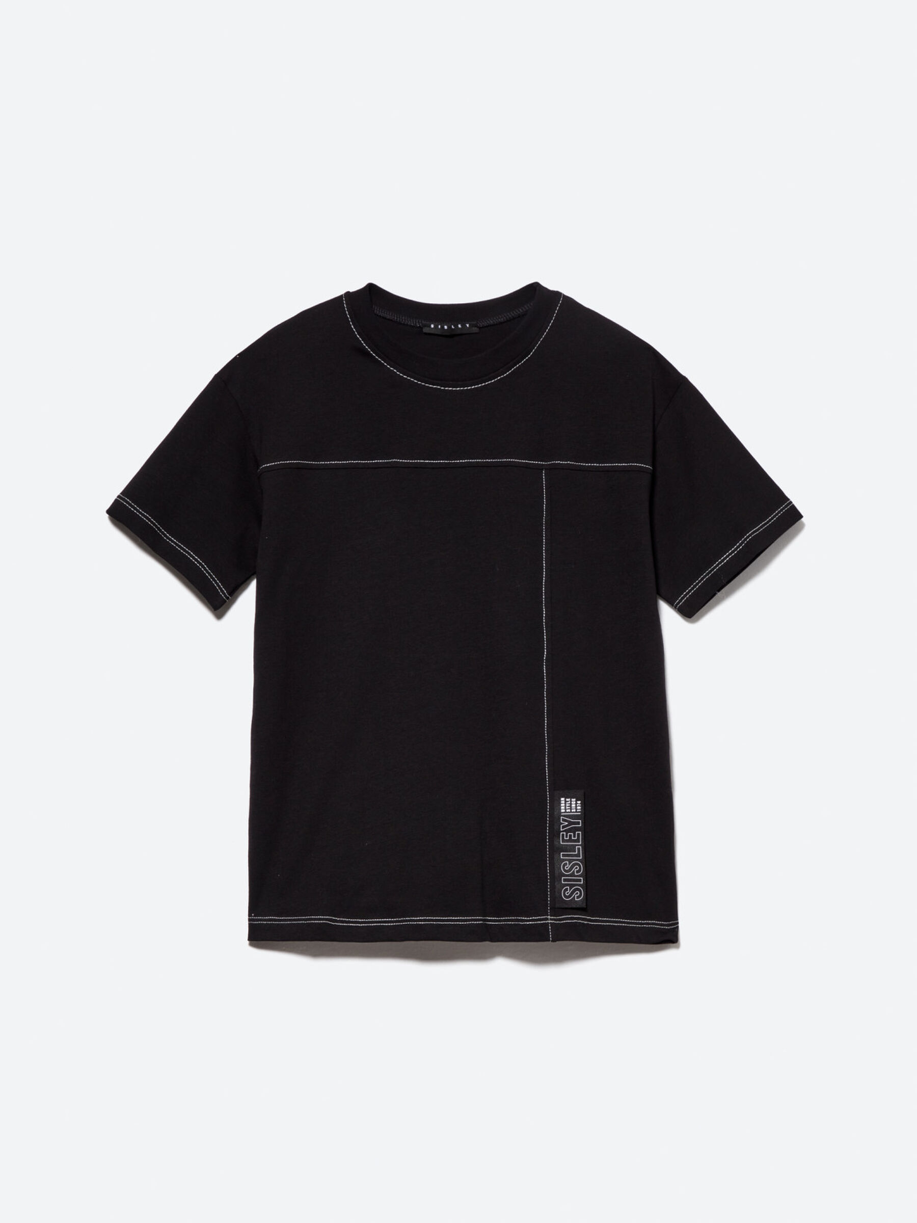 T-shirt com etiqueta log&oacute;tipo Menino image number null