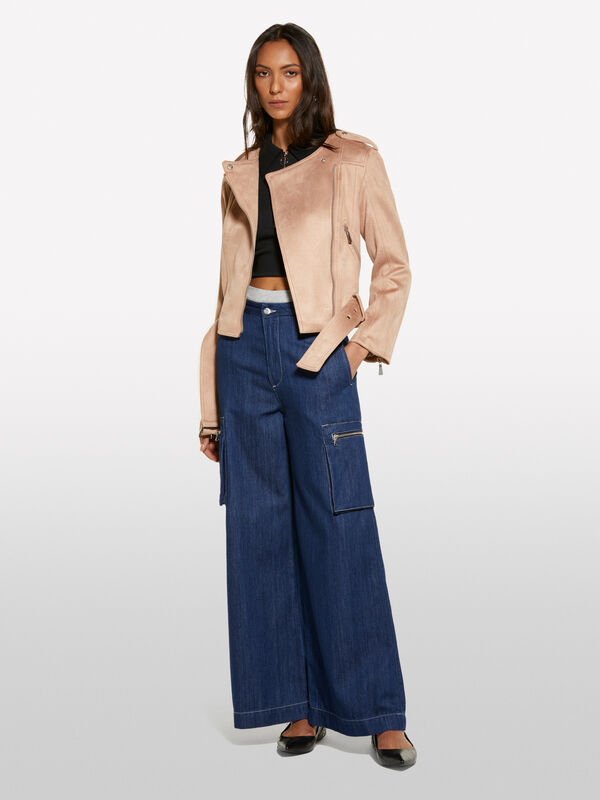 Jeans cargo  - jeans palazzo para mulher | Sisley