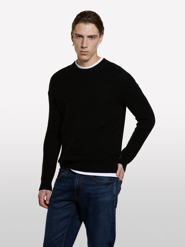 Crew neck sweater - camisolas gola redonda para homem | Sisley