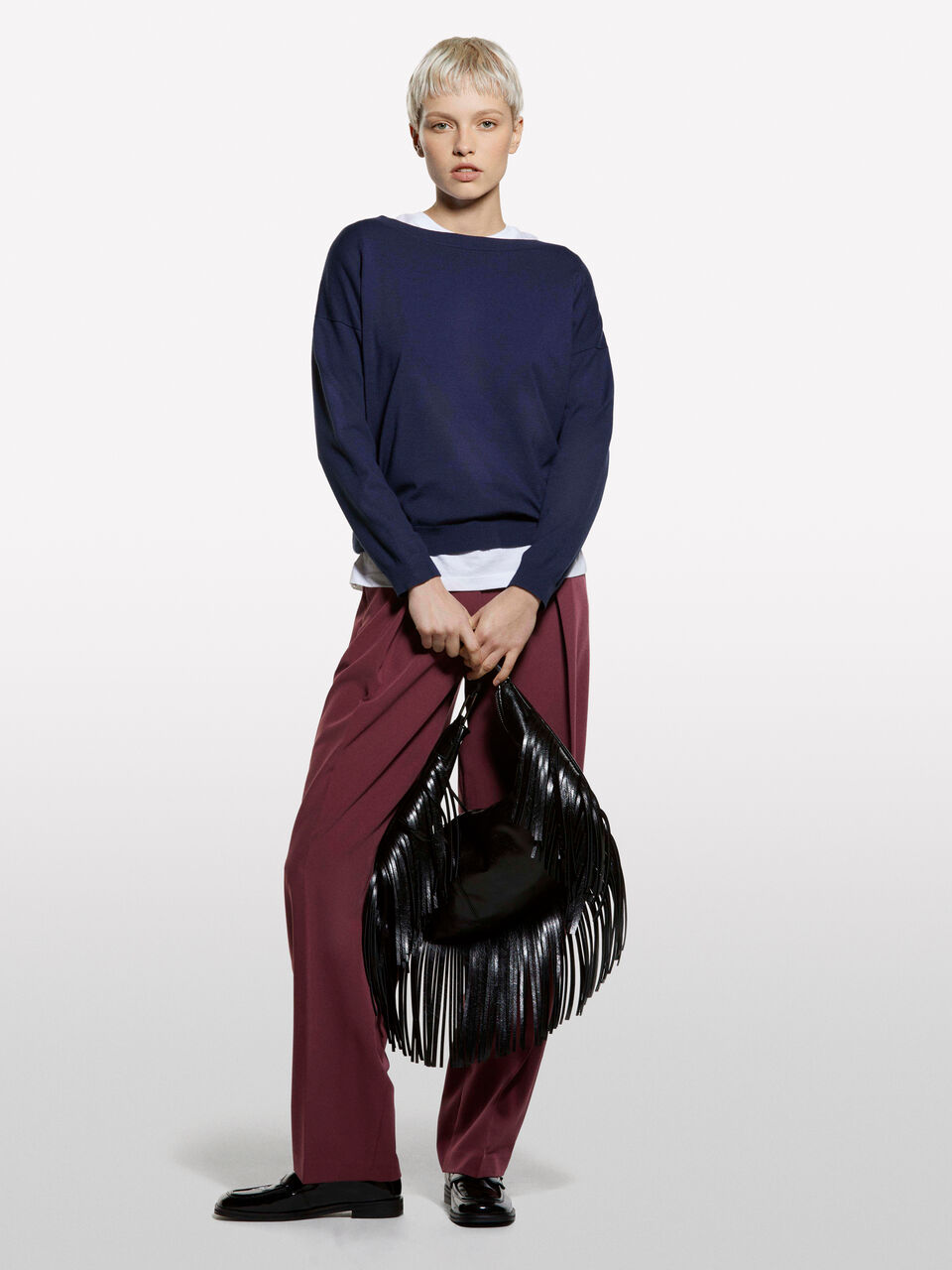 BOAT-NECK SWEAT.L/S Mulher image number null