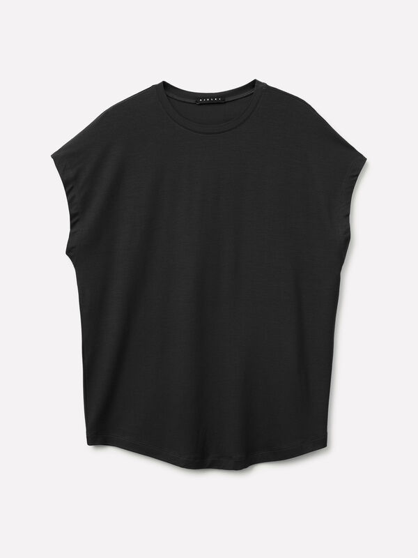 T-shirt comfort fit - t-shirt de manga curta para mulher | Sisley