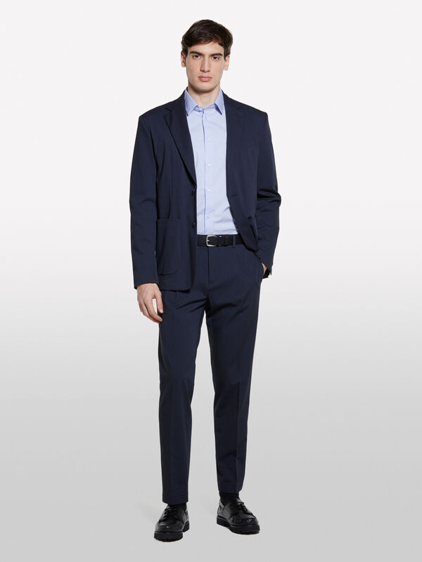 Blazer de abotoadura simples cinza claro Blazer de abotoadura simples cinza claro - blazers para homem | Sisley