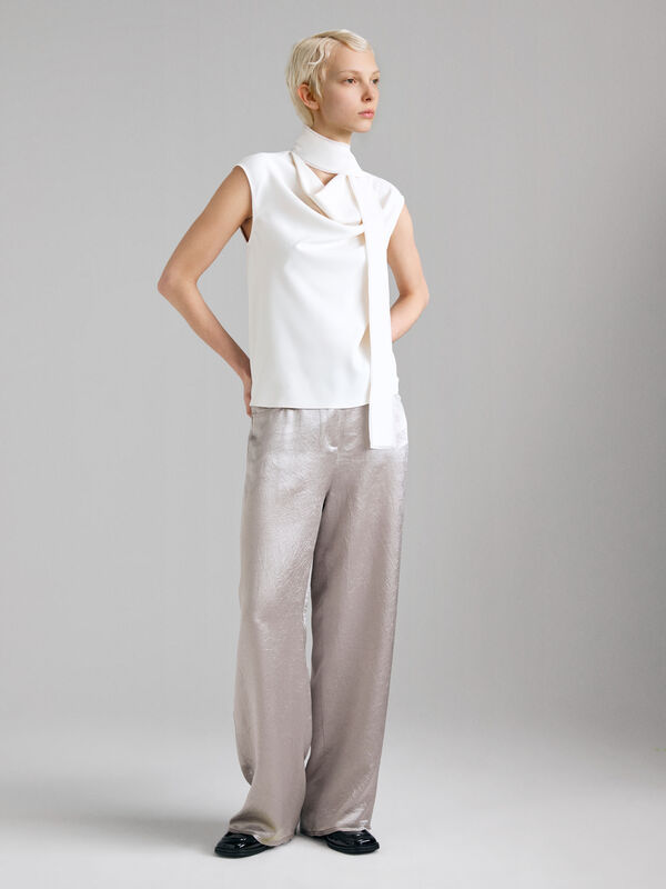 Top com &eacute;charpe - tops para mulher | Sisley