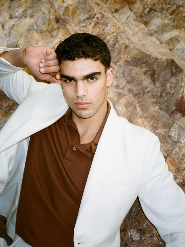 Blazer de abotoadura simples branco nata  - blazers para homem | Sisley