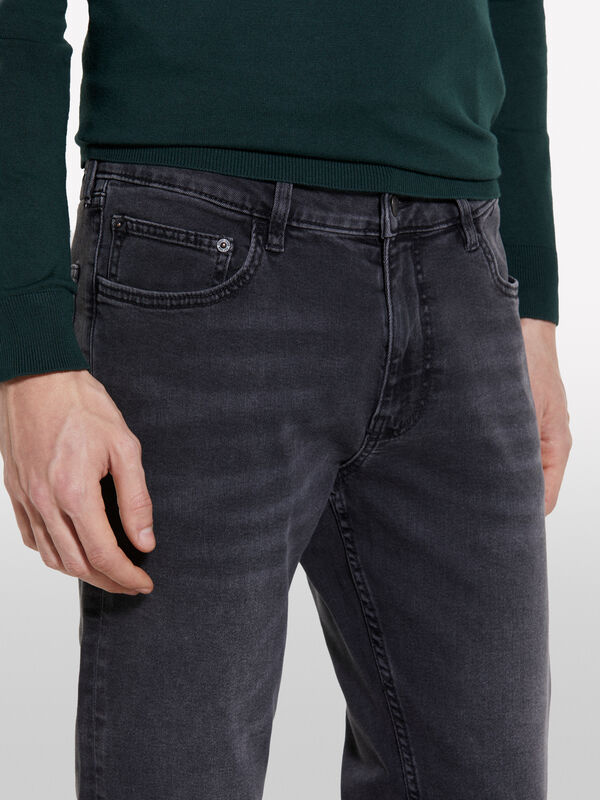 Jeans Style 73 skinny fit preto - jeans skinny fit para homem | Sisley