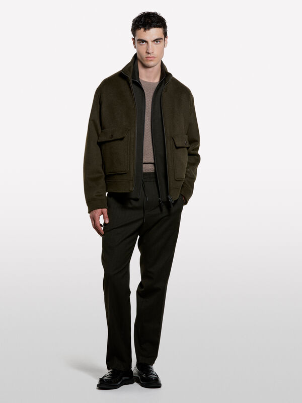 Joggers fio tinto - cal&ccedil;as joggers para homem | Sisley