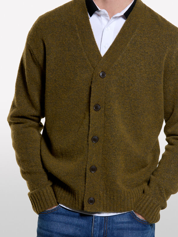 Cardigan with buttons - cardig&atilde;s para homem | Sisley