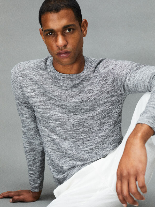 Marl sweater - camisolas gola redonda para homem | Sisley