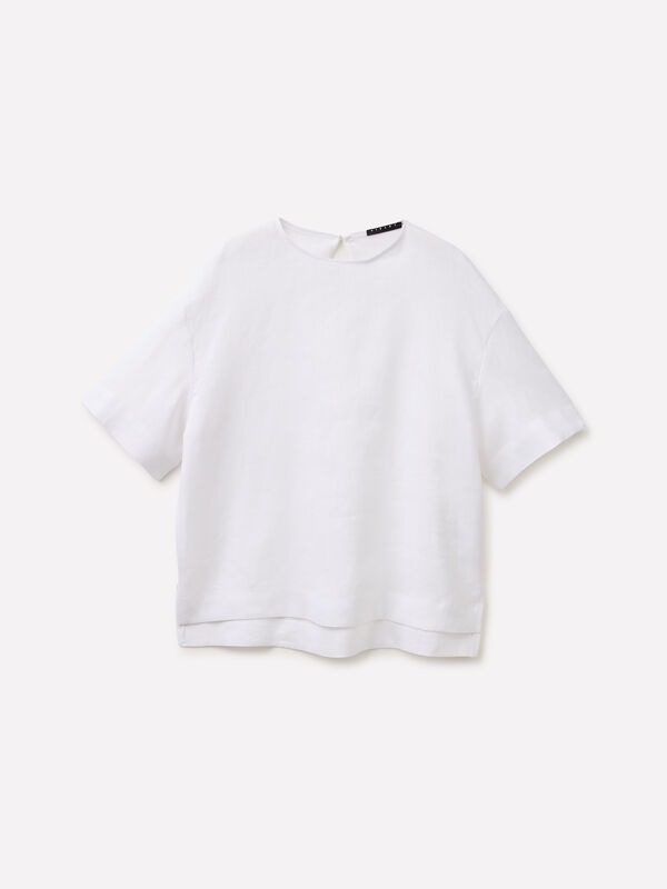 Blusa em linho puro - blusas para mulher | Sisley