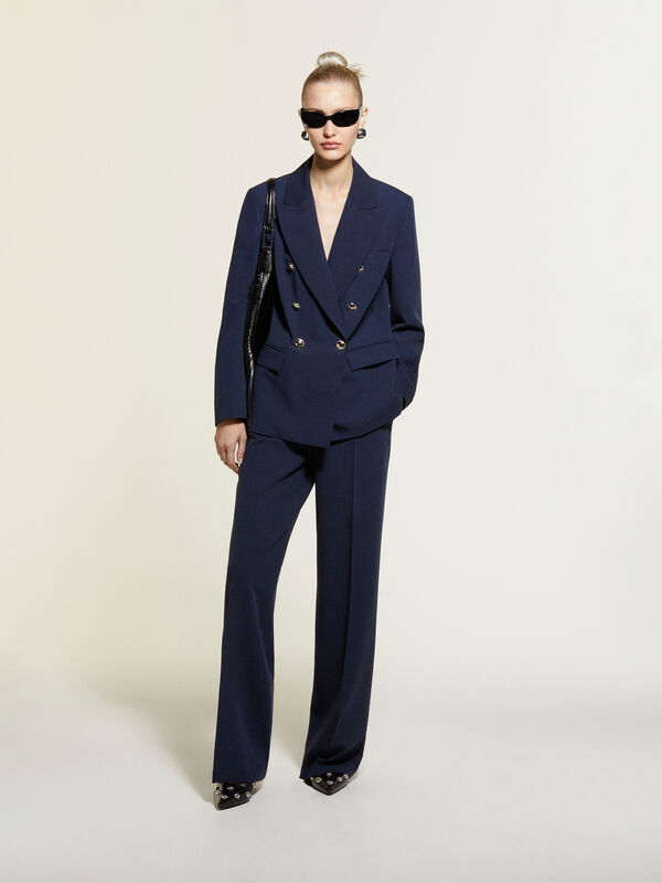 Blazer azul-escuro com botões gold - blazers para mulher | Sisley