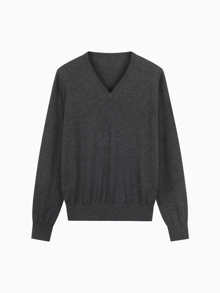 V NECK SWEATER L/S Mulher