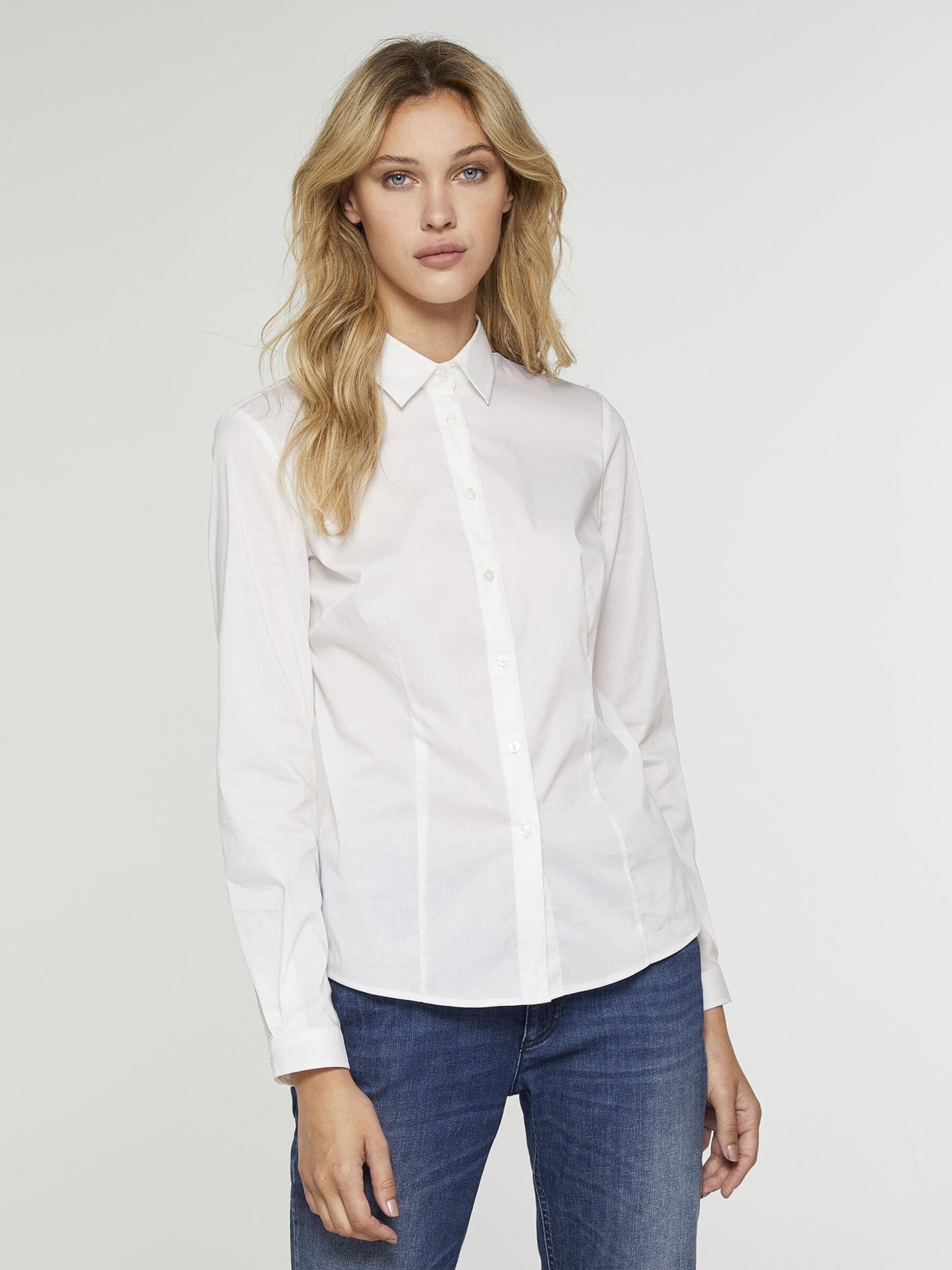 Slim fit shirt Mulher image number null