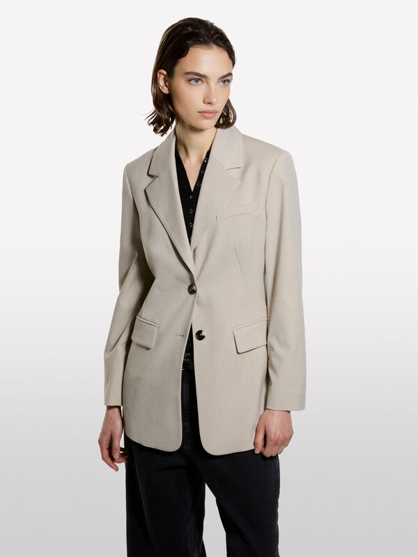 Blazer comprido slim fit - blazers para mulher | Sisley